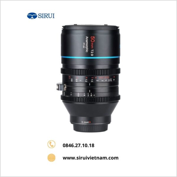 Ống kính Sirui Anamorphic 50mm T2.9 - Sirui Việt Nam